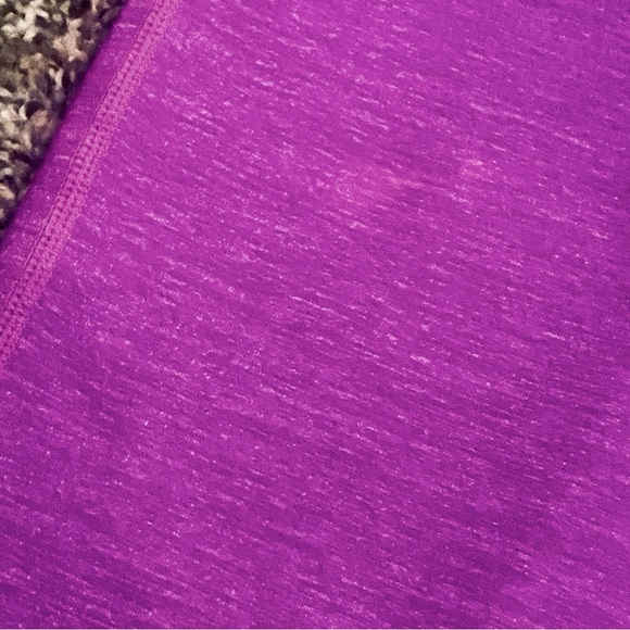 Athleta Cropped Purple Workout Pants Women's Size LT - Picture 5 of 6